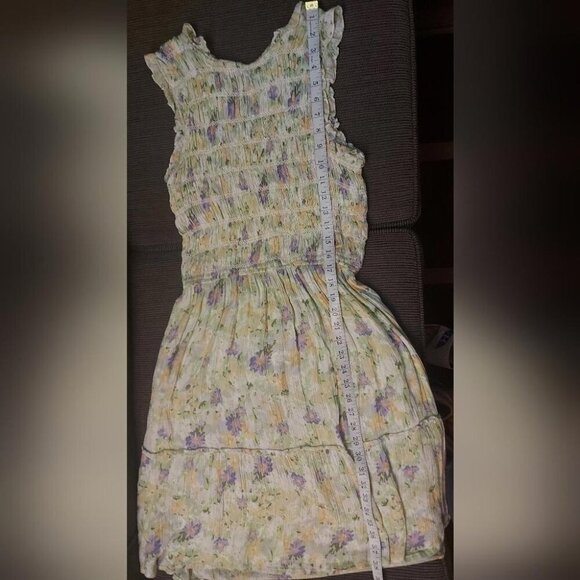 Cottagecore Prairie Dex Floral Smocked Dress Sz Small Garden Romantic Soft Girl - Picture 5 of 7